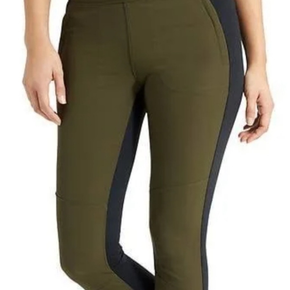 Athleta Olive and Black Leggings